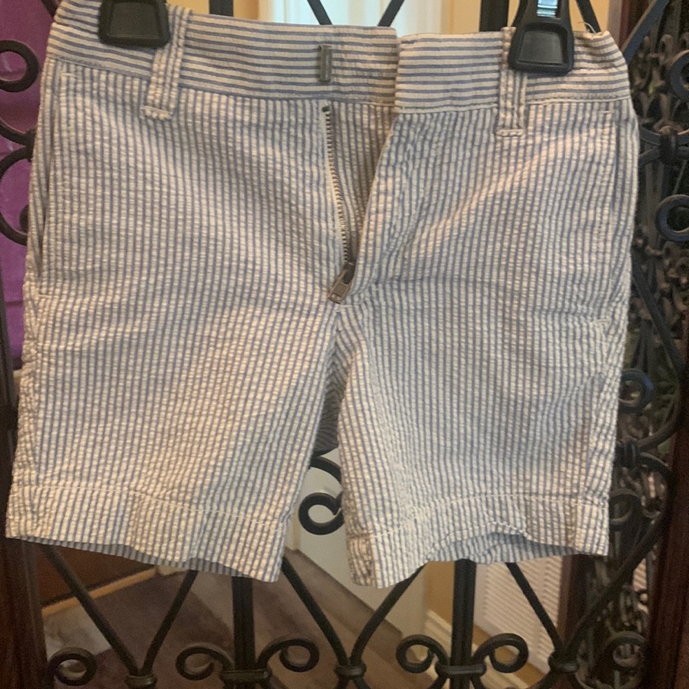 EUC blue and white seersucker shorts. No stains.